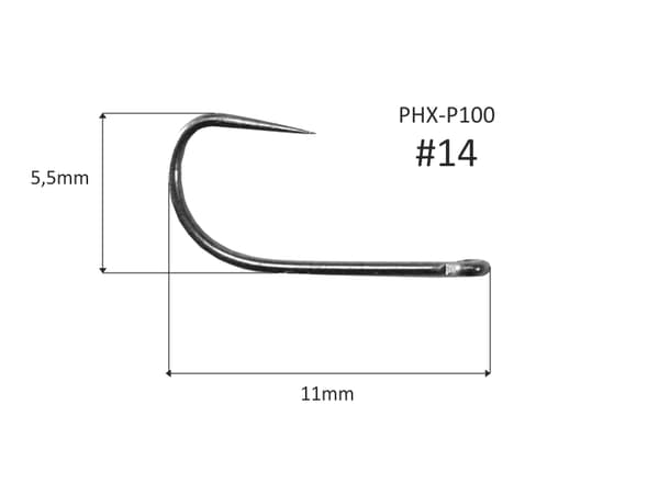 Flugkrokar utan hulling #14 - PHX-P100-14