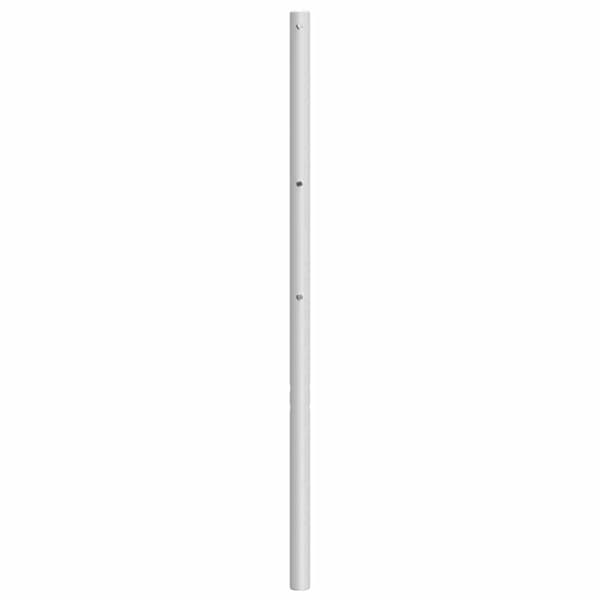 vidaXL metalsengegavl, hvid, 200 cm