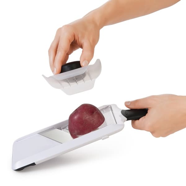 OXO-Mandoline/Hakker Sort og Hvid, Godt Greb