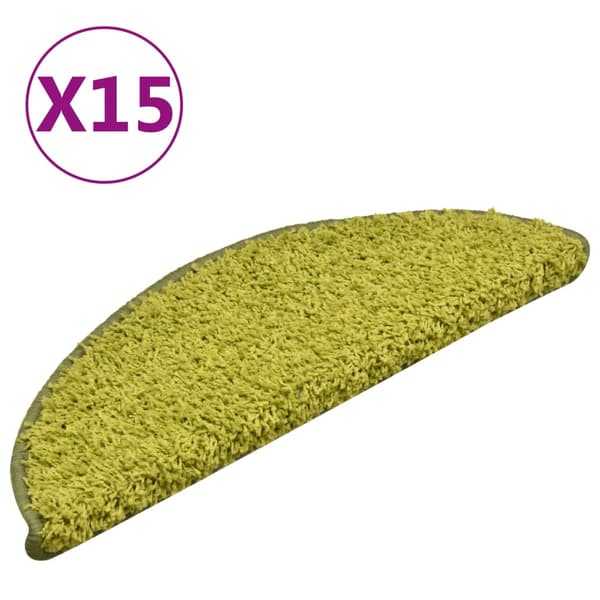 vidaXL Trappsteg, 15 st, Grön, 56x17x3 cm