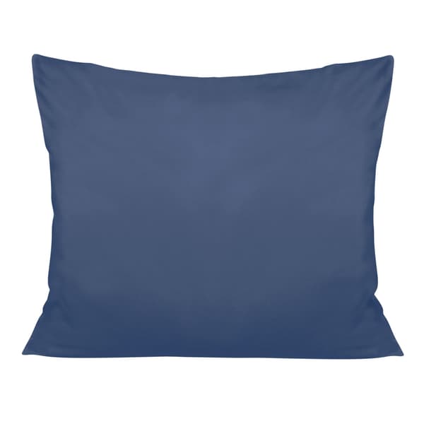 Örngott 70x80, 100% BOMULL satin, blå, slät