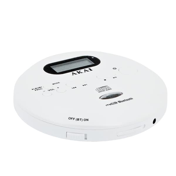 AKAI CD-spelare ACDP-100 Bluetooth 5.1 UT MP3 ESP USB-C Hörlurar