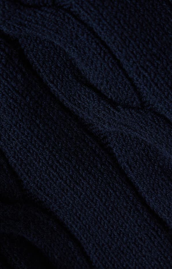 Kabelstrikket sweater XXL
