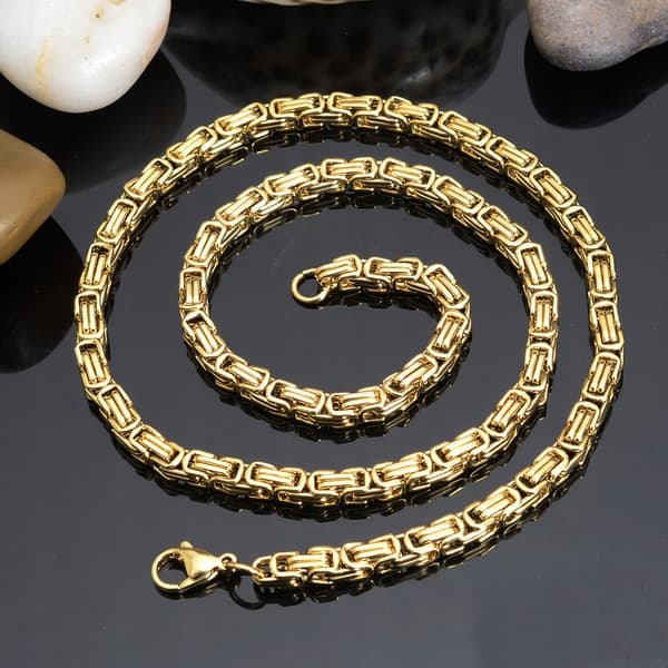 KEDJA Guld Herrkedja Royal Diamond + GRATIS