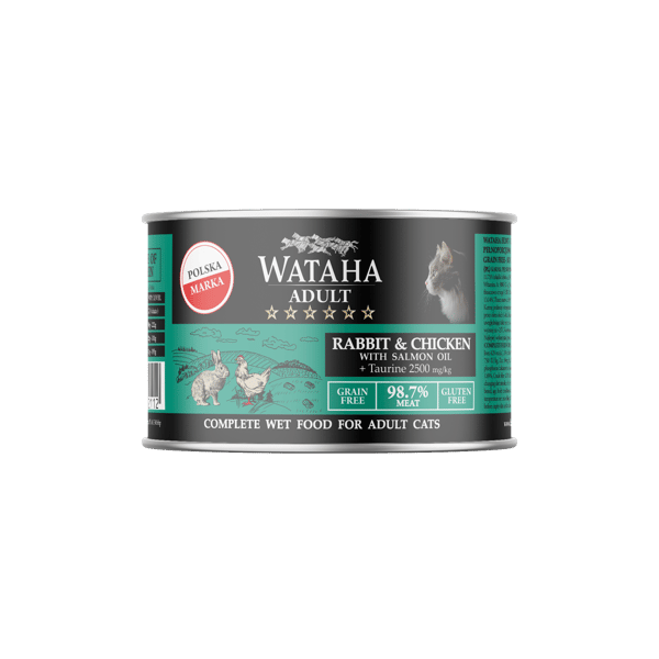 Wataha Hunt voksen kat kanin kylling 200g