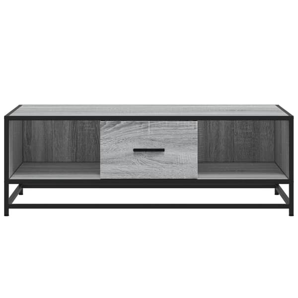 vidaXL Soffbord, grå Sonoma Ek, 100x57x35 cm