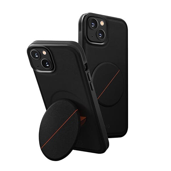 Uniq Novo cover med stativ til iPhone 14 Plus, sort