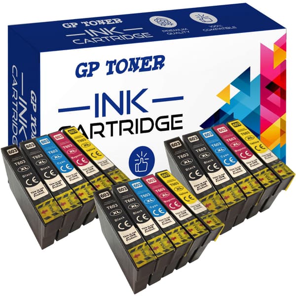 15x blæk til Epson GP-E603XL CMYKK x3 GP