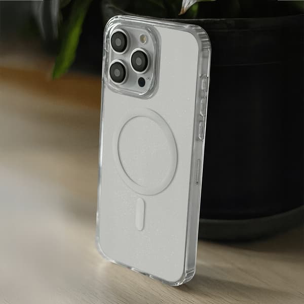 Etui til Apple iPhone 11 MagSafe GLITTER CLEAR SHINE Bagside + 9H Glas