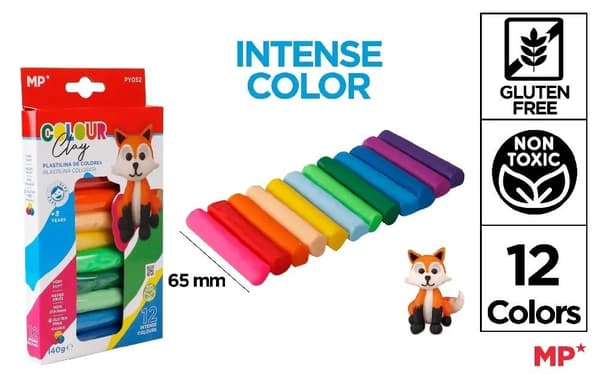 Plastilina 12 färger