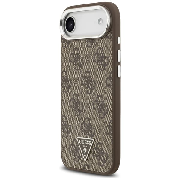 Guess 4G Triangle Logo MagSafe-etui til iPhone Air brun sølv