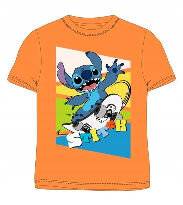 Stitch drenge T-shirt bomuld orange 122