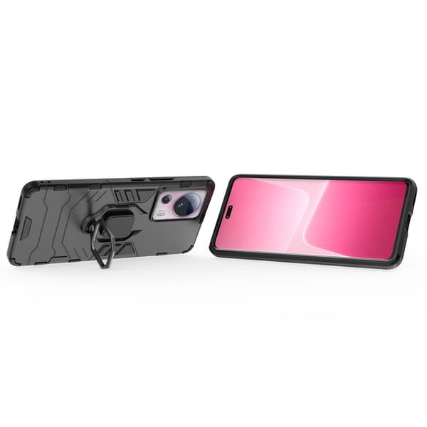 Pansret cover til Xiaomi 13 Lite magnetisk holder Ring Armor sort