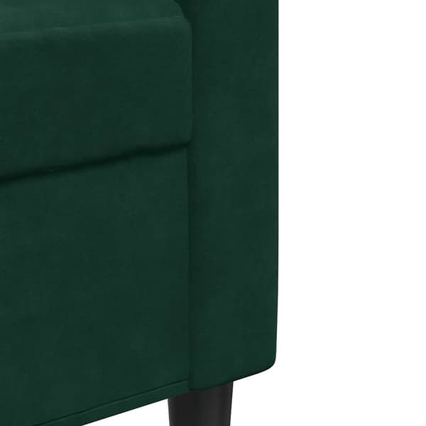 vidaXL 2-sitssoffa mörkgrön 120 cm klädd i sammet