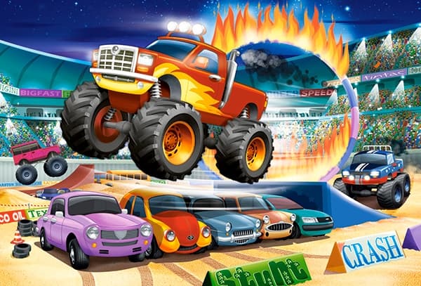 Pussel 40 bitar Maxi B-040308-1 hoppande monstertruck