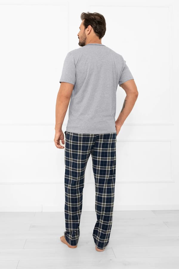 Herrpyjamas, kortärmade, långbyxor, Andreas M
