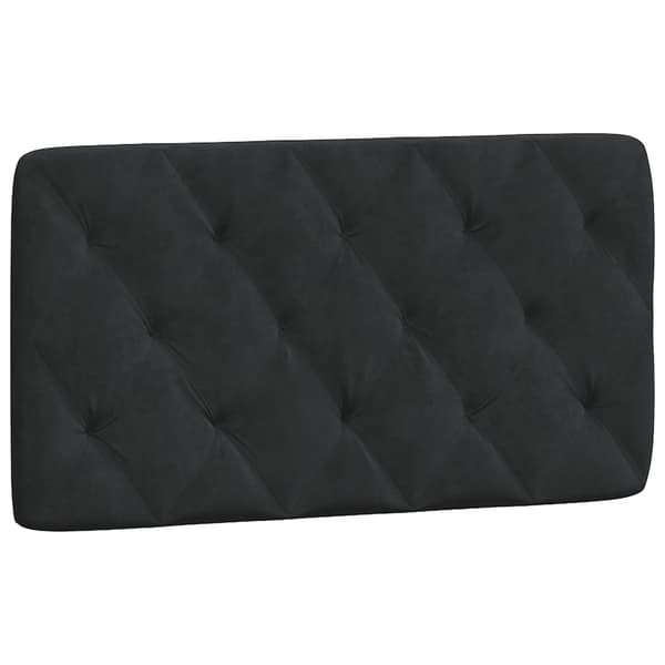 vidaXL Sängynpäädyn tyyny, musta, 100 cm, sametti