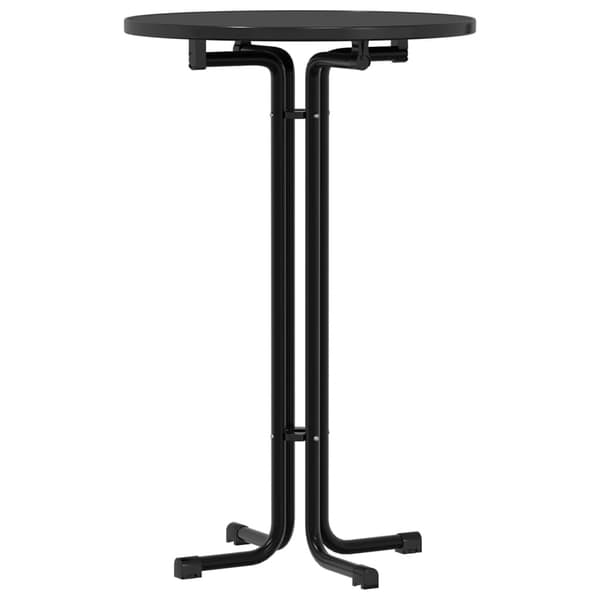 vidaXL spisebord, sort, Ø70x110 cm