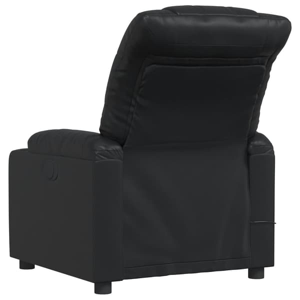 vidaXL massagestol med justerbar ryg, sort, kunstlæder