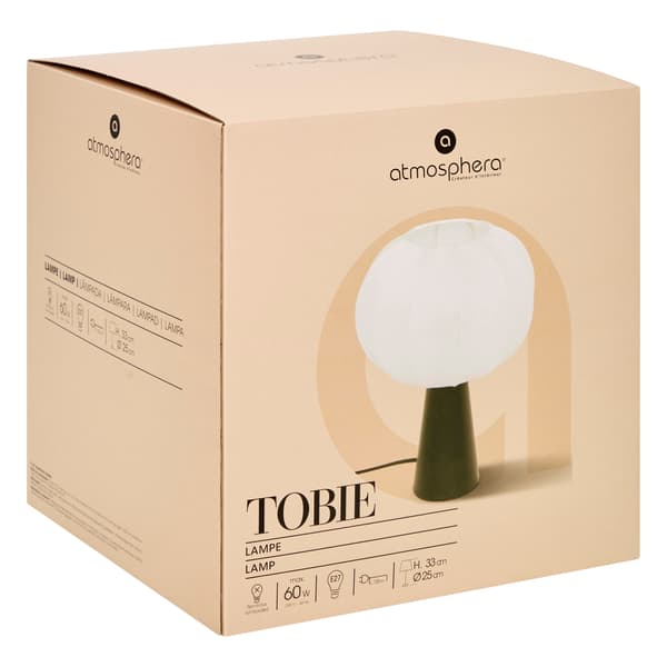 Tobi svartvit bordslampa