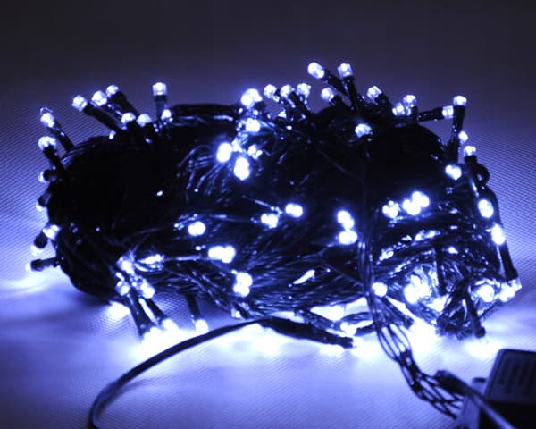 500LED julgransbelysning utomhus, kallvit