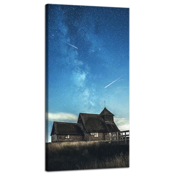 Lærredstryk Rum Stjerneskud 40x80 cm