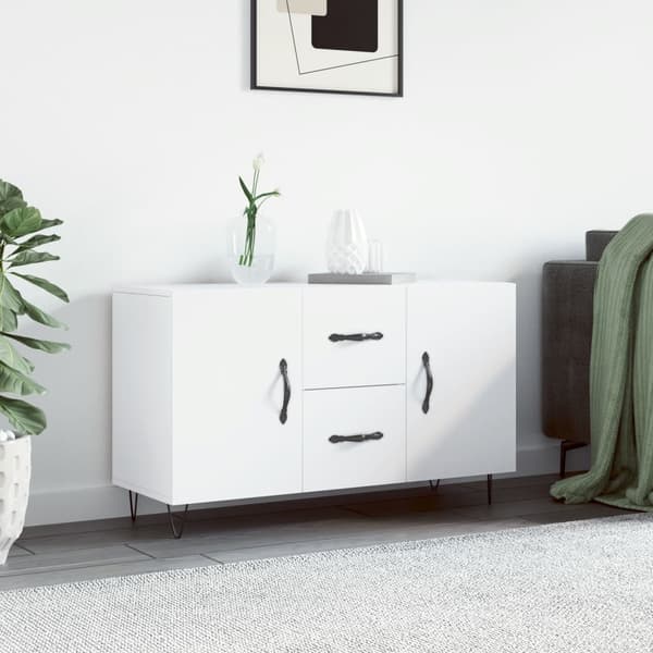 vidaXL Byrå, vit, 100x36x60 cm, träbaserat material