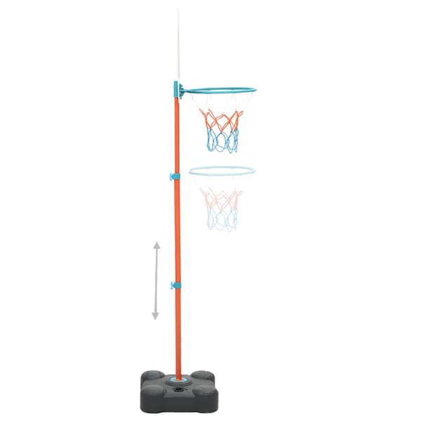 vidaXL Bärbart basketset, justerbart, 109-141 cm