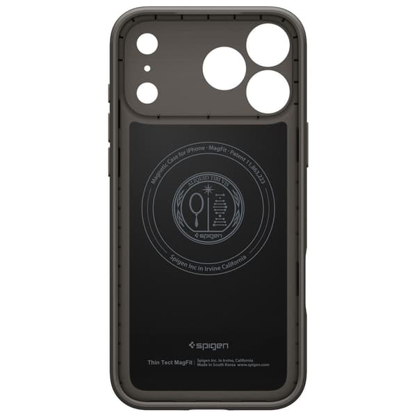 Spigen Thin Fit MAG MagSafe kotelo iPhone 17 Pro Max gunmetalille