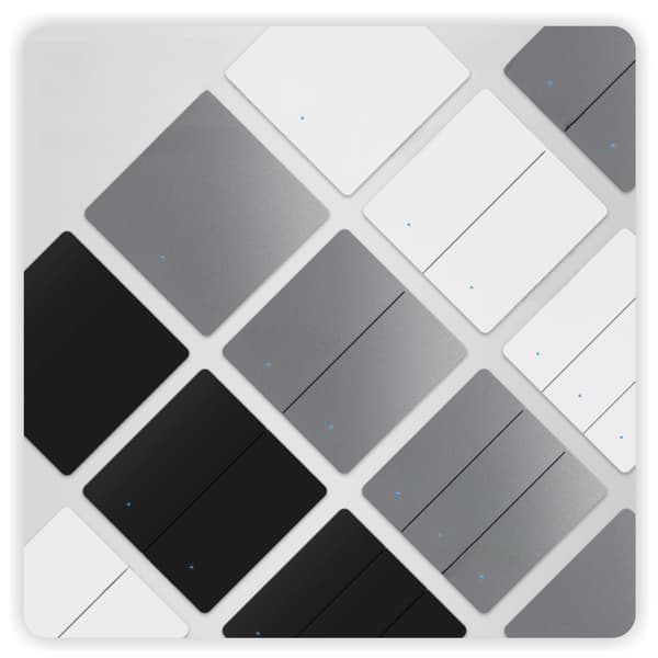 Tuya 3-kanals Zigbee vægkontakt sort