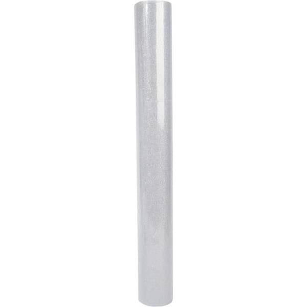 Glänsande silverfärgad mesh tyll organza