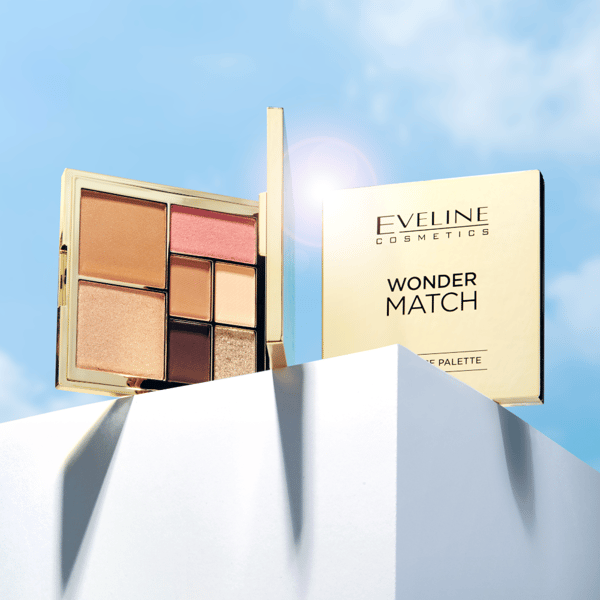 Øjenmakeup og ansigtskontureringspalette