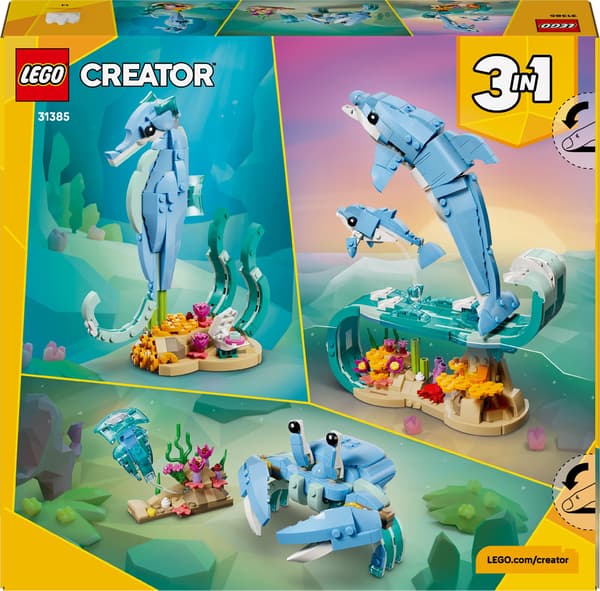 LEGO Creator Merieläimet: Kaunis delfiini 542 osaa (31385)