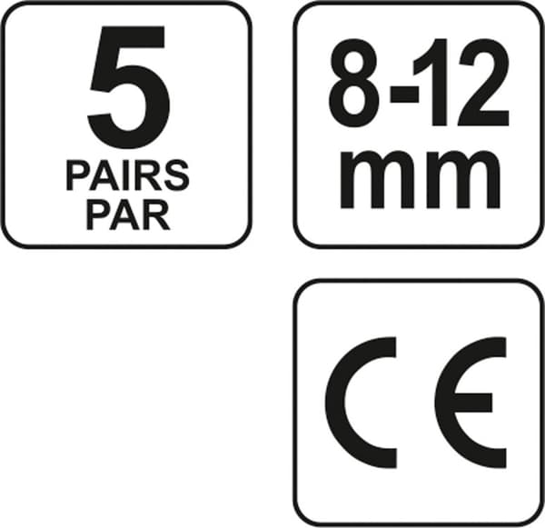 Yato ørepropper silikone SNR 22 dB 5 par YT-7455