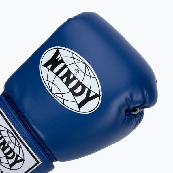 Windy Classic boksehandsker i kunstlæder, blå, 14 oz
