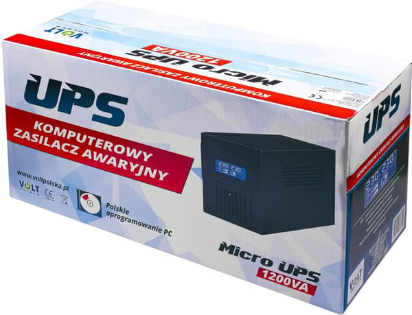 UPS Volt Polsk MicroUPS 1200VA/720W 2x 7Ah