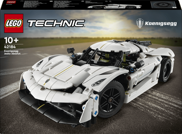 LEGO Technic Set: Koenigsegg Jesko Absolut Vit Hyperbil 801 Del (42184)