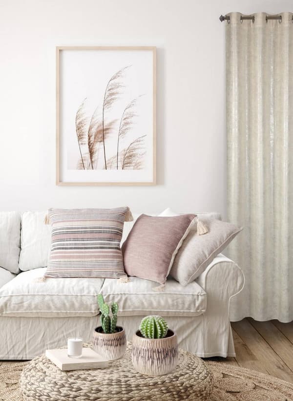 Örngott BOHO/5 45cm x 45cm puderfärgad