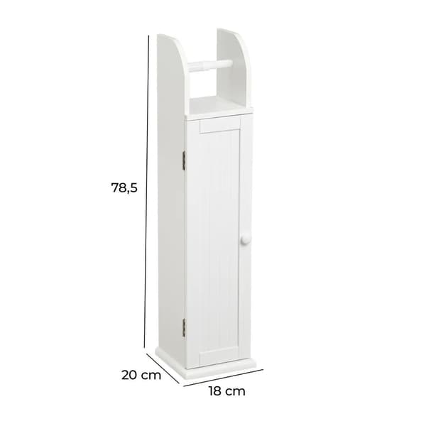 Kylpyhuonekaappi wc-paperitelineellä 79 cm
