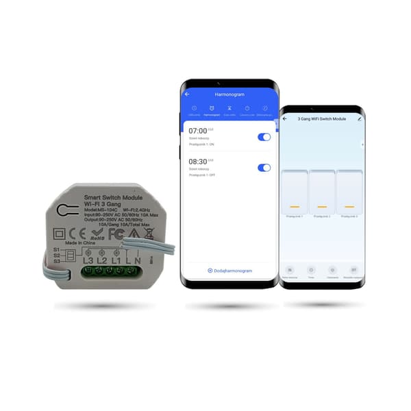 TUYA 3-kanals Wifi-belysningscontroller