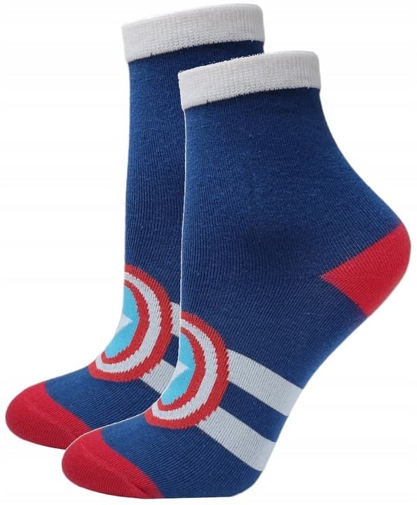 Captain America Marinblå/Blå Barnstrumpor 27-30
