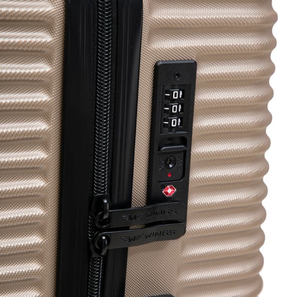Set med 3 WINGS PC ECO CHAMPAGNE-väskor