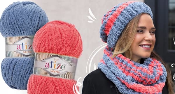 ALIZE BABY Softy Plus garn som DOLPHIN BLACK 60