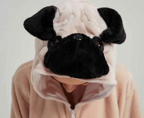 Kigu mops onesie-pyjamas jumpsuit størrelse S