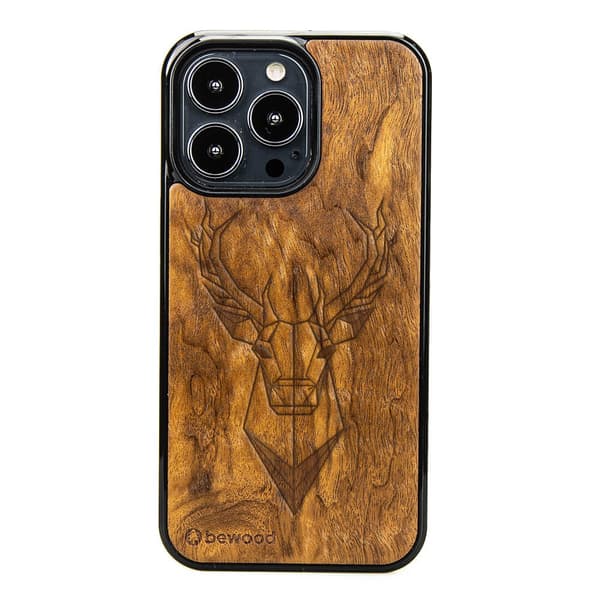 Træcover til iPhone 13 Pro IMBUIA DEER