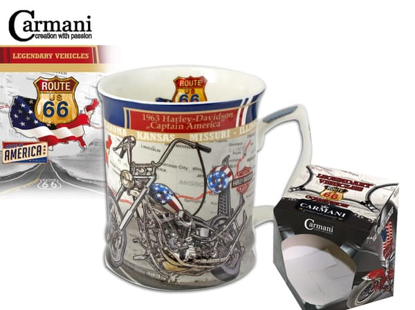 Carmani, 480ml mugg - Harley Davidson motorcykel i burk