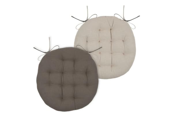 DUO stolsdyna 38 cm ljus taupe