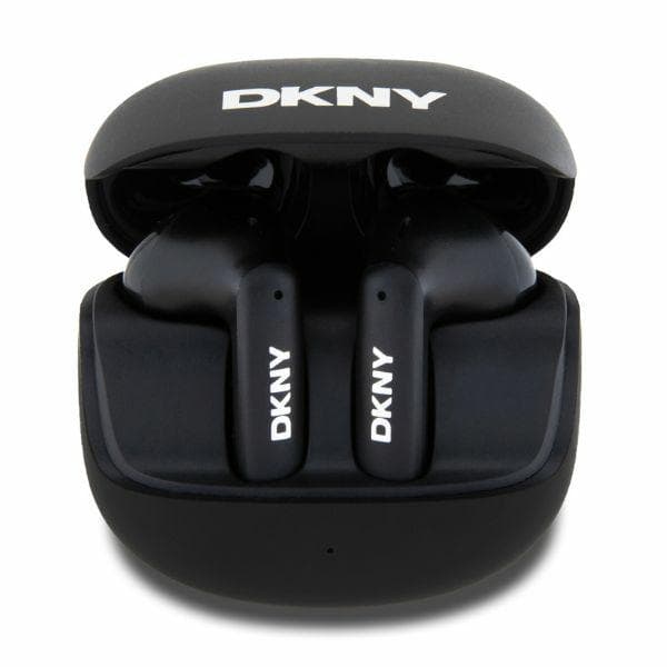 DKNY TWS BT Bluetooth-hovedtelefoner med satinfinish, sort