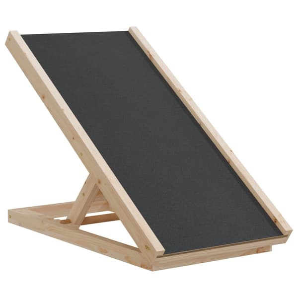 vidaXL Koiranramppi harmaa 70x35 cm täyskuusi