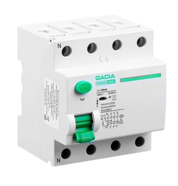 Differentialbrytare 6kA 4P 40A 30mA Typ AC